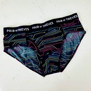 Pair of Theives fly-front Tron inspired briefs